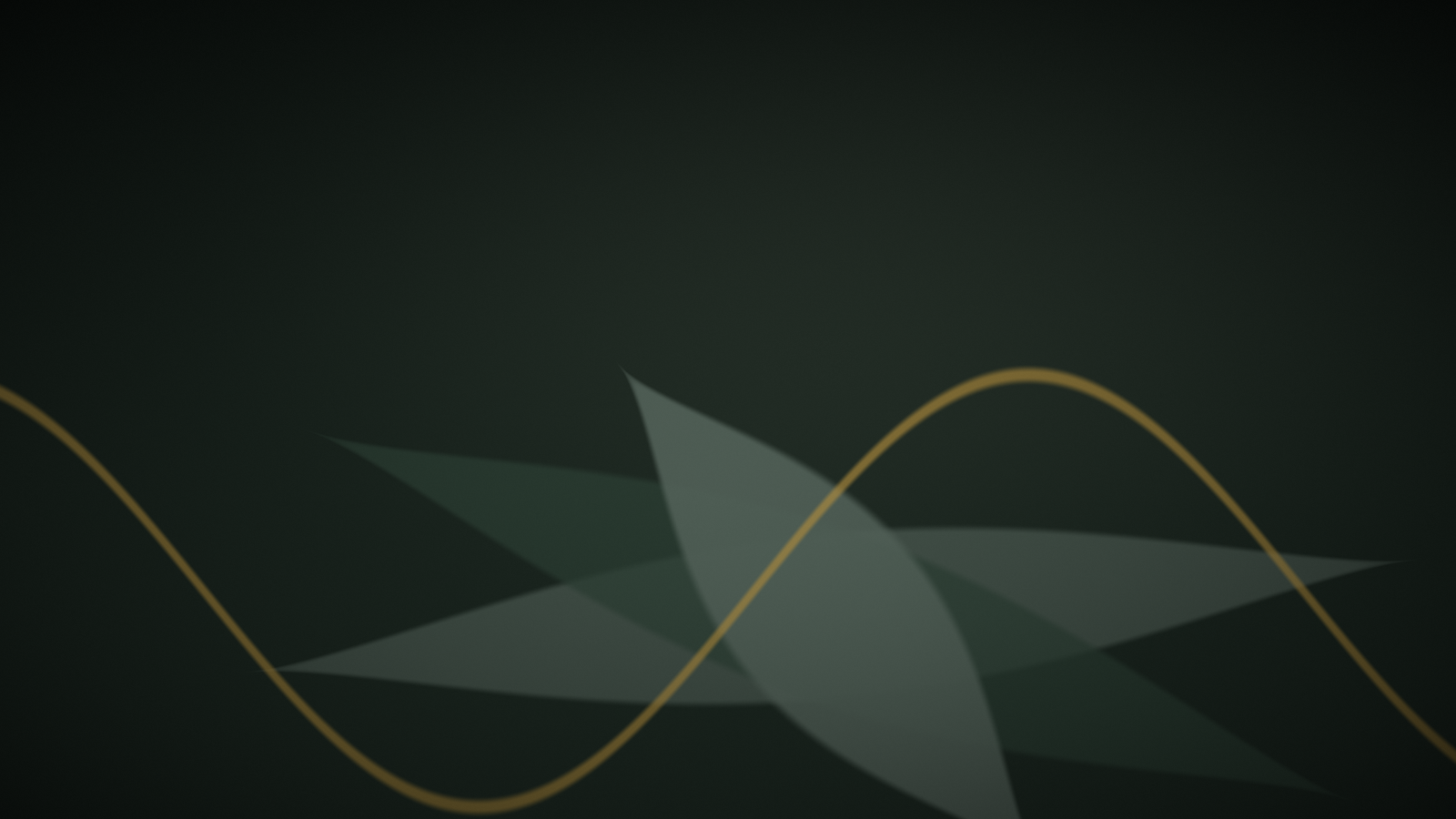 Composition abstraite végétale aux tons vert profond et or — illustration de l'article « Associer niacinamide et centella asiatica : la méthode » | NOPAL LIFE