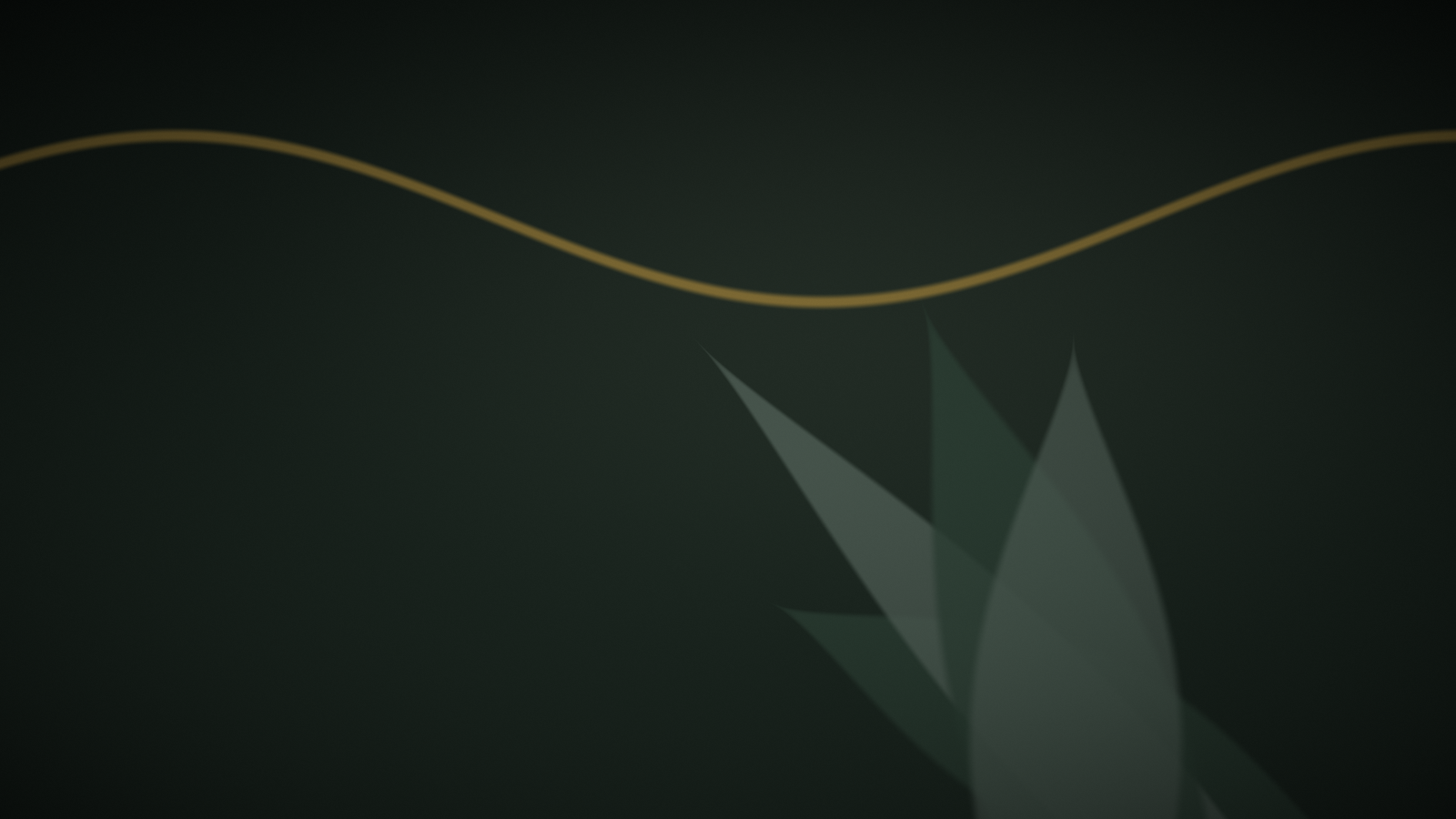 Composition abstraite végétale aux tons vert profond et or — illustration de l'article « Associer squalane et huile d'argan : la méthode » | NOPAL LIFE