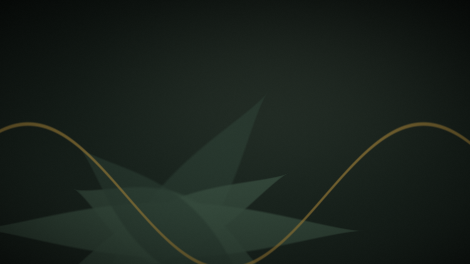 Composition abstraite végétale aux tons vert profond et or — illustration de l'article « Aloe vera ou AHA : lequel pour quel besoin » | NOPAL LIFE