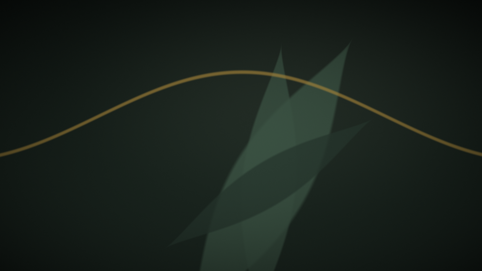 Composition abstraite végétale aux tons vert profond et or — illustration de l'article « Aloe vera : quelle concentration et combien de gouttes » | NOPAL LIFE