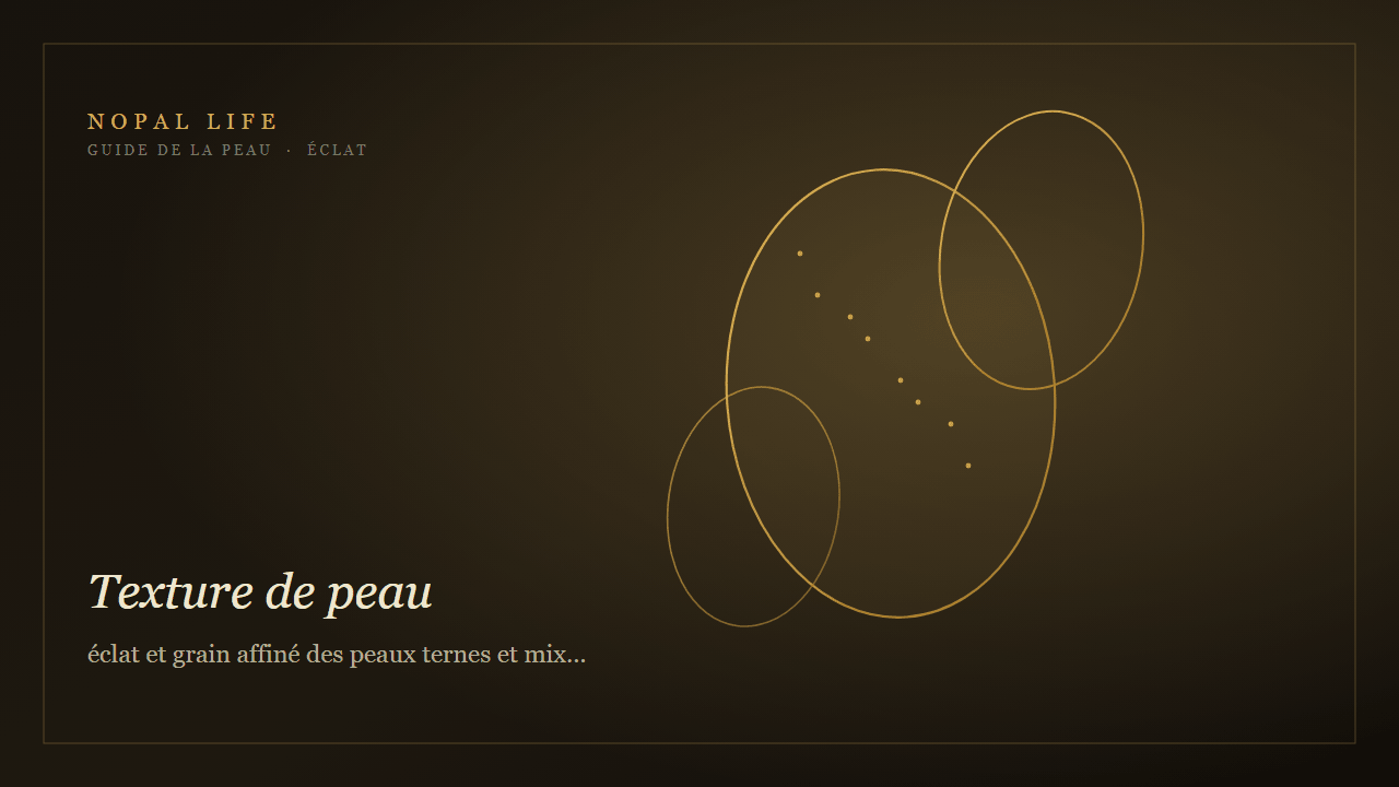 Texture de peau : éclat et grain affiné des peaux ternes et mixtes - Nopal Life