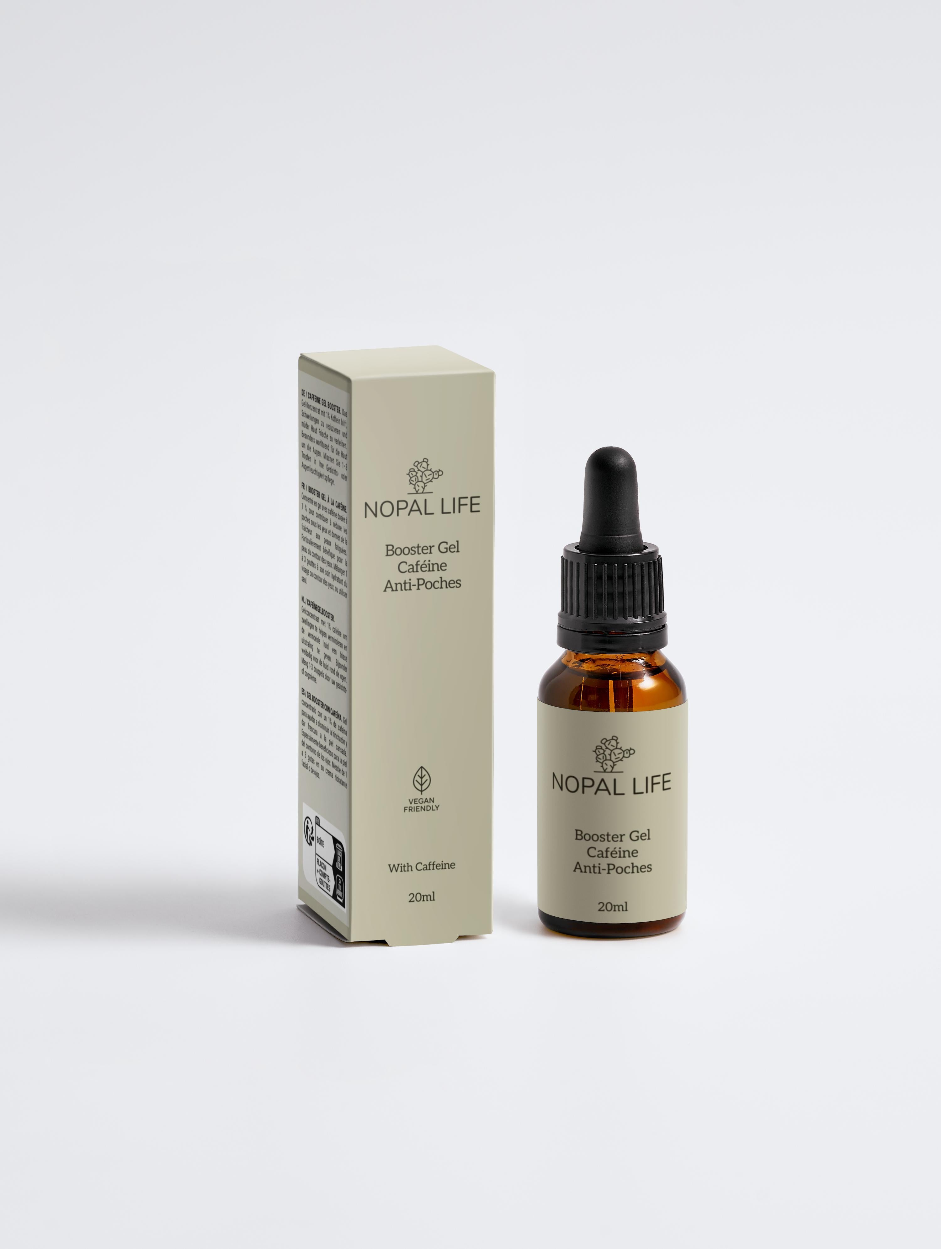 Caffeine 1% anti-dark circle gel booster