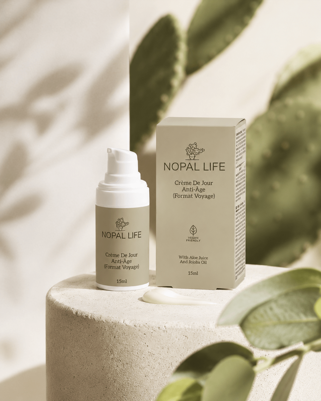 Creme aloe vera voyage – Ingredients hydratants naturels – Nopal Life