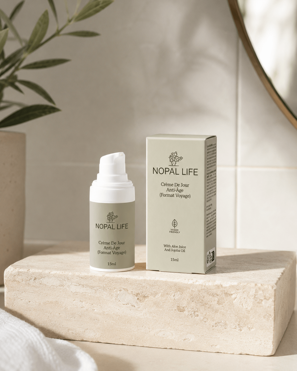 Creme aloe vera – Peau hydratee en deplacement – Nopal Life
