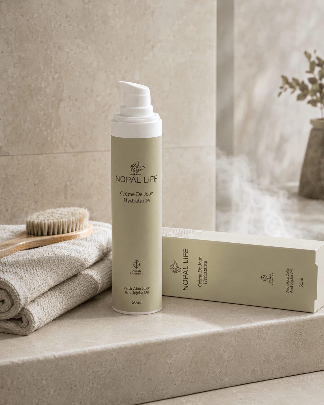Creme hydratante HA – Resultat peau repulpee – Nopal Life