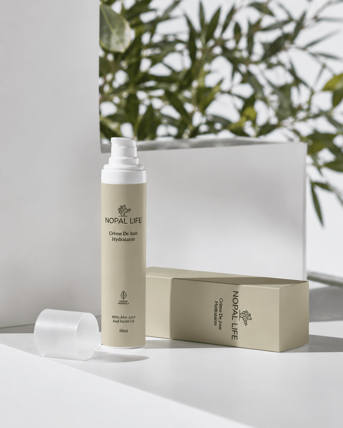 Creme de jour aloe vera – Ingredients apaisants sans parfum – Nopal Life