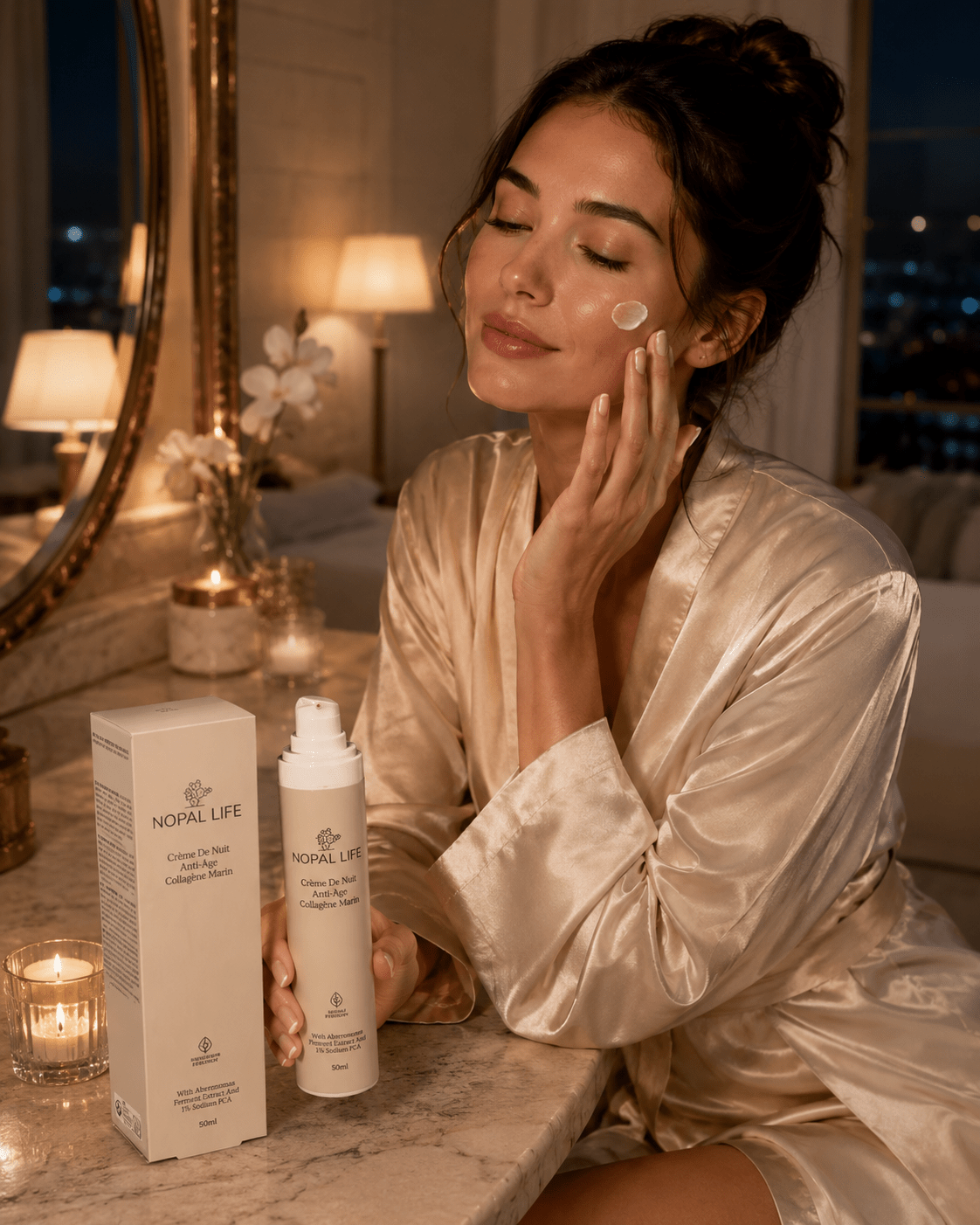 Creme anti-ridule HA – Ingredients beurres vegetaux et HA – Nopal Life