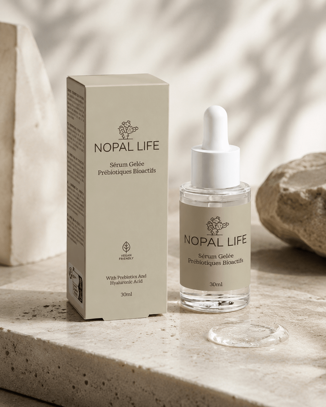Gel hydratant HA – Ingredients hydratants peaux mixtes – Nopal Life