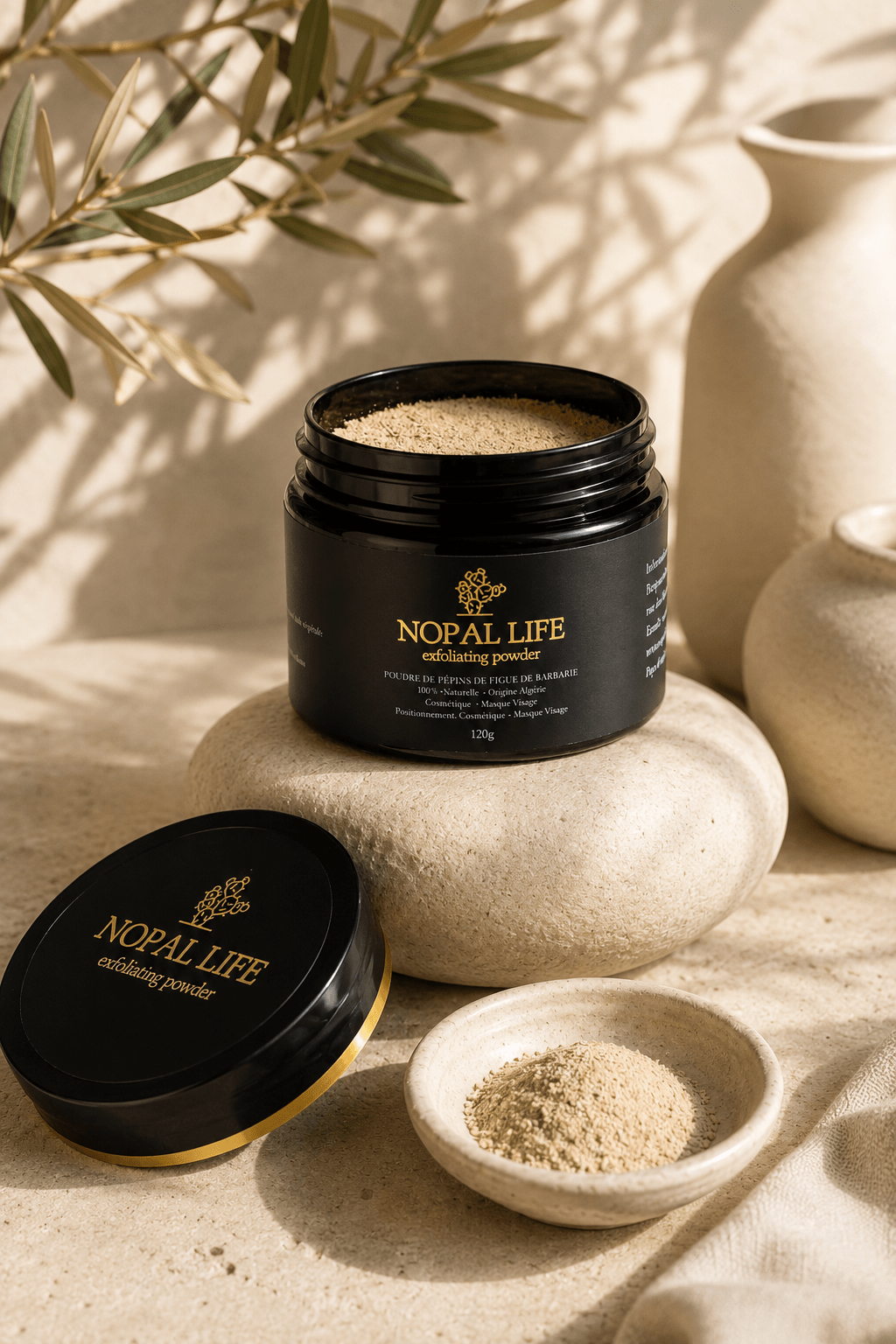 Masque visage bio poudre figue de barbarie – Produit principal – Nopal Life