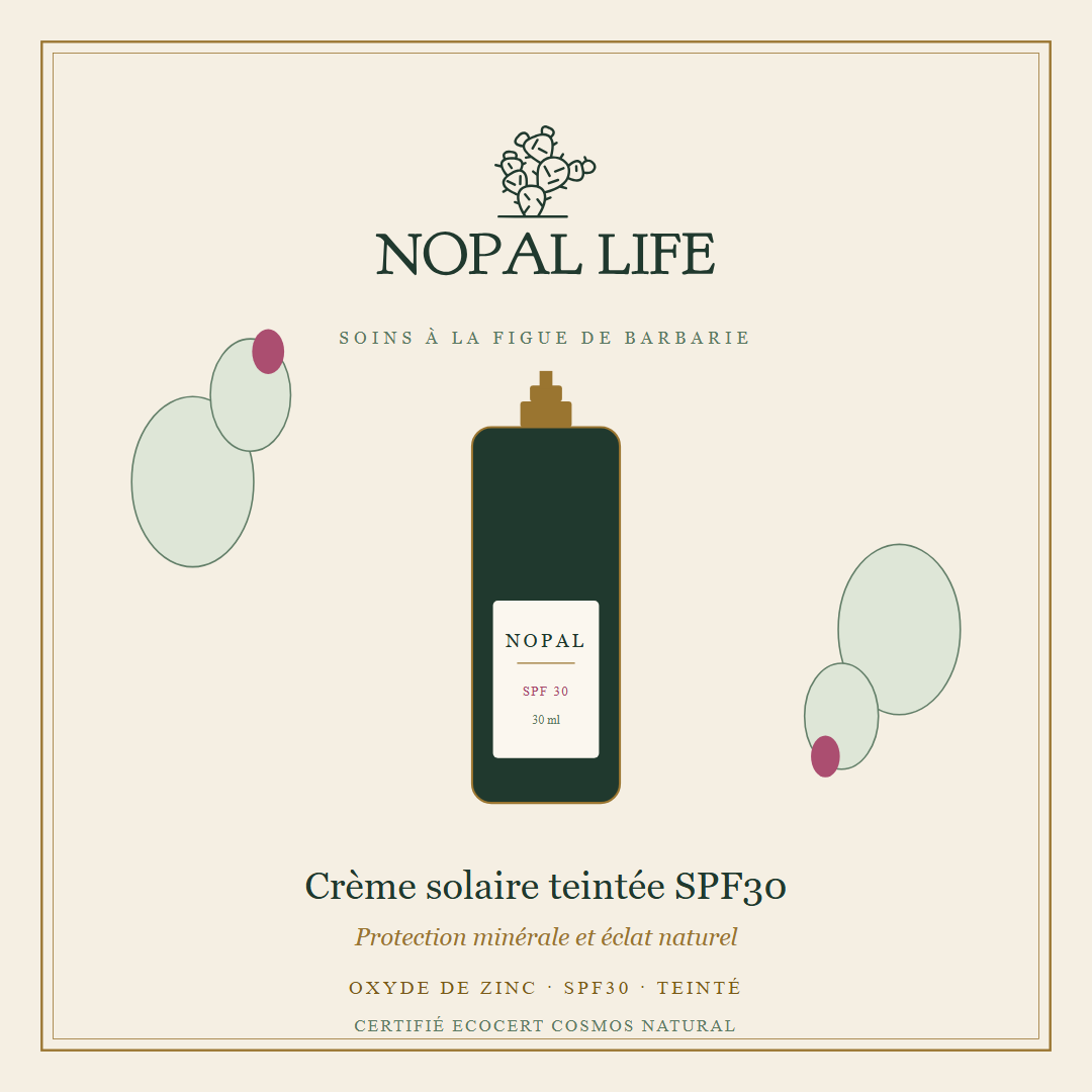 Crème solaire teintée SPF30 – Protection & Éclat naturel