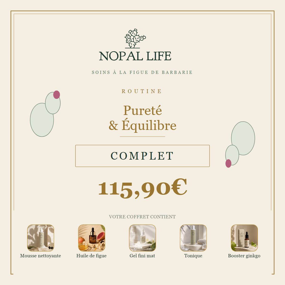 Routine Purete & Equilibre - Complet - composition en visuels