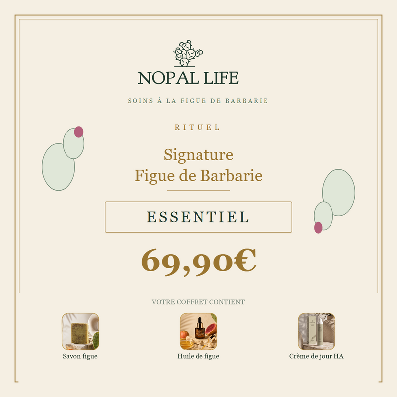 Routine Rituel Signature Figue de Barbarie - Essentiel - composition en visuels