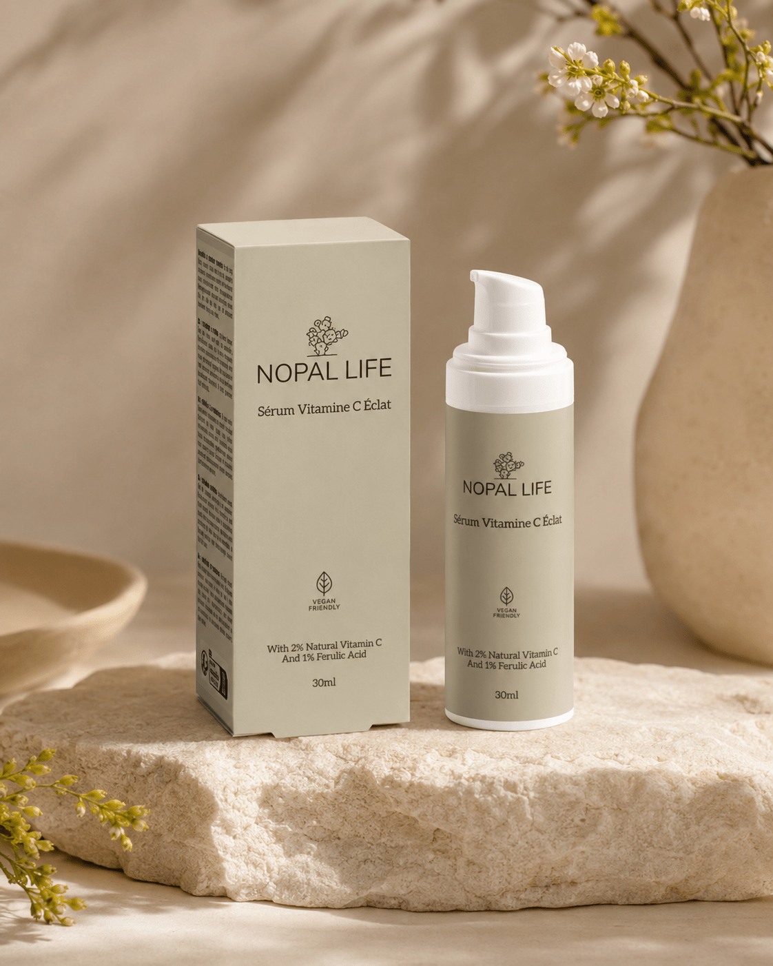 Serum vitamine C – Peau unifiee et lumineuse – Nopal Life