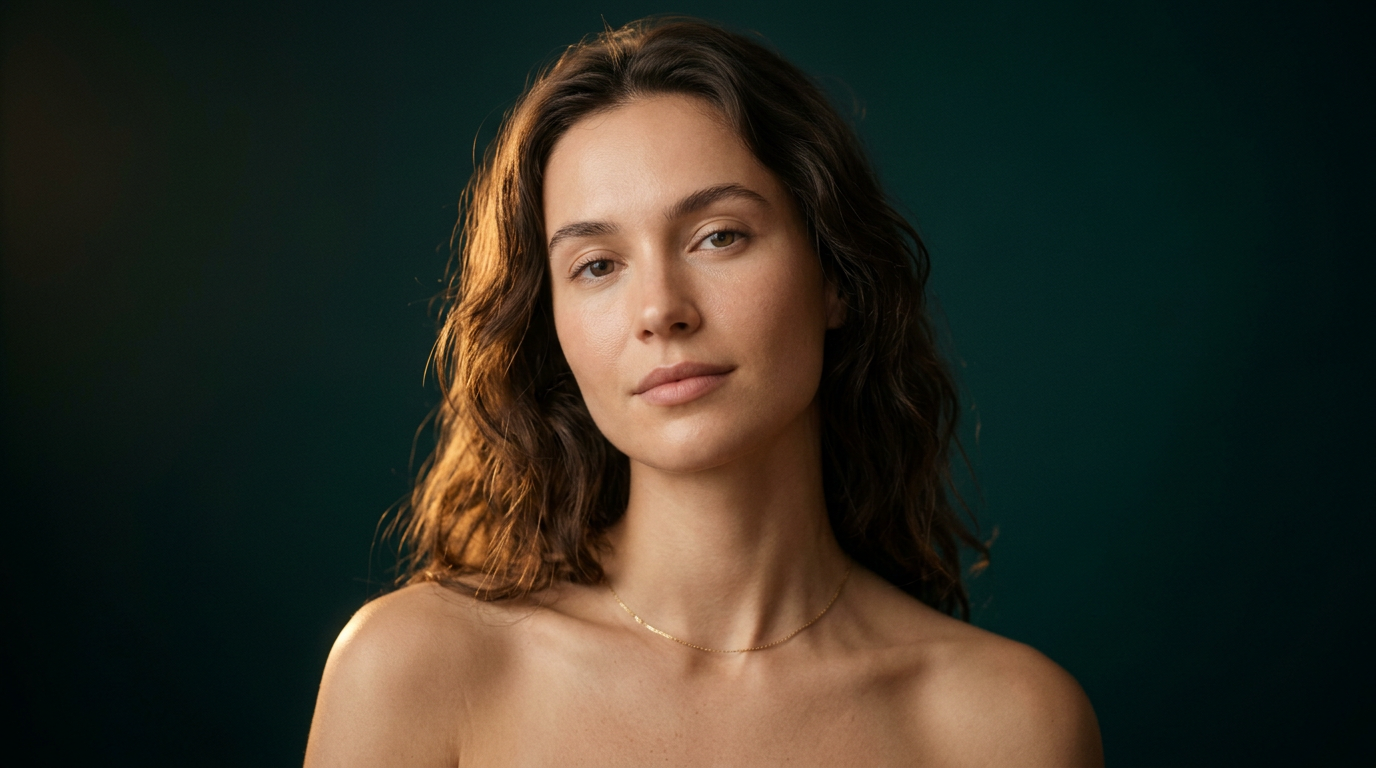 Femme au visage frais apres nettoyage, peau confortable