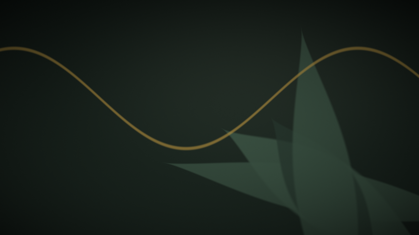 Composition abstraite végétale aux tons vert profond et or — illustration de l'article « Vitamine C ou glycérine : lequel pour quel besoin » | NOPAL LIFE
