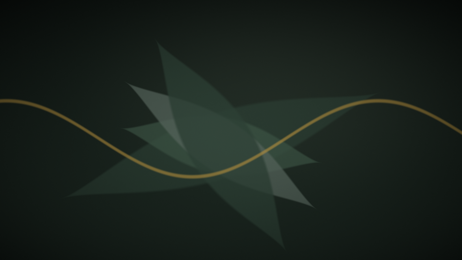 Composition abstraite végétale aux tons vert profond et or — illustration de l'article « Glycérine matin ou soir : quand l’appliquer » | NOPAL LIFE