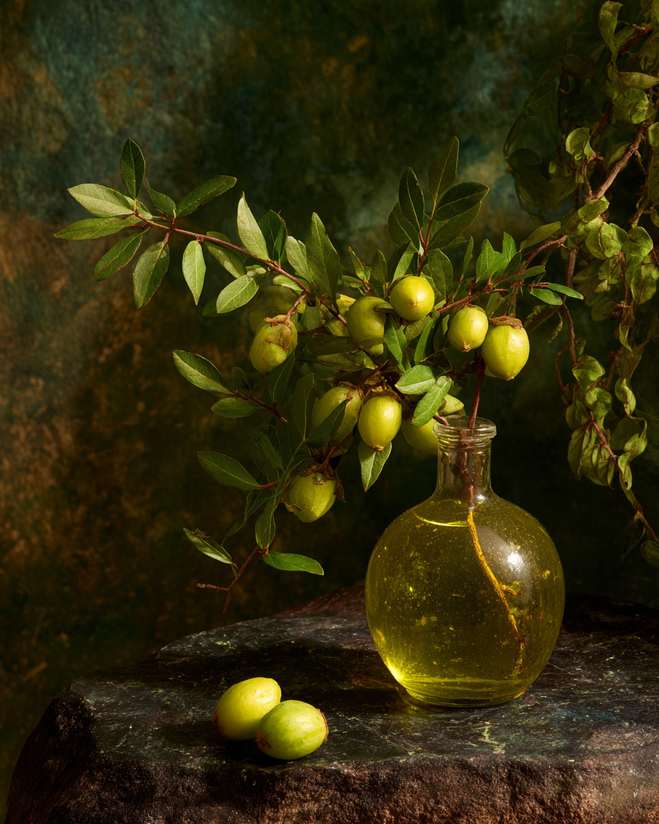Jojoba — illustration de l'article « Squalane ou huile de jojoba : lequel pour votre peau ? » | NOPAL LIFE
