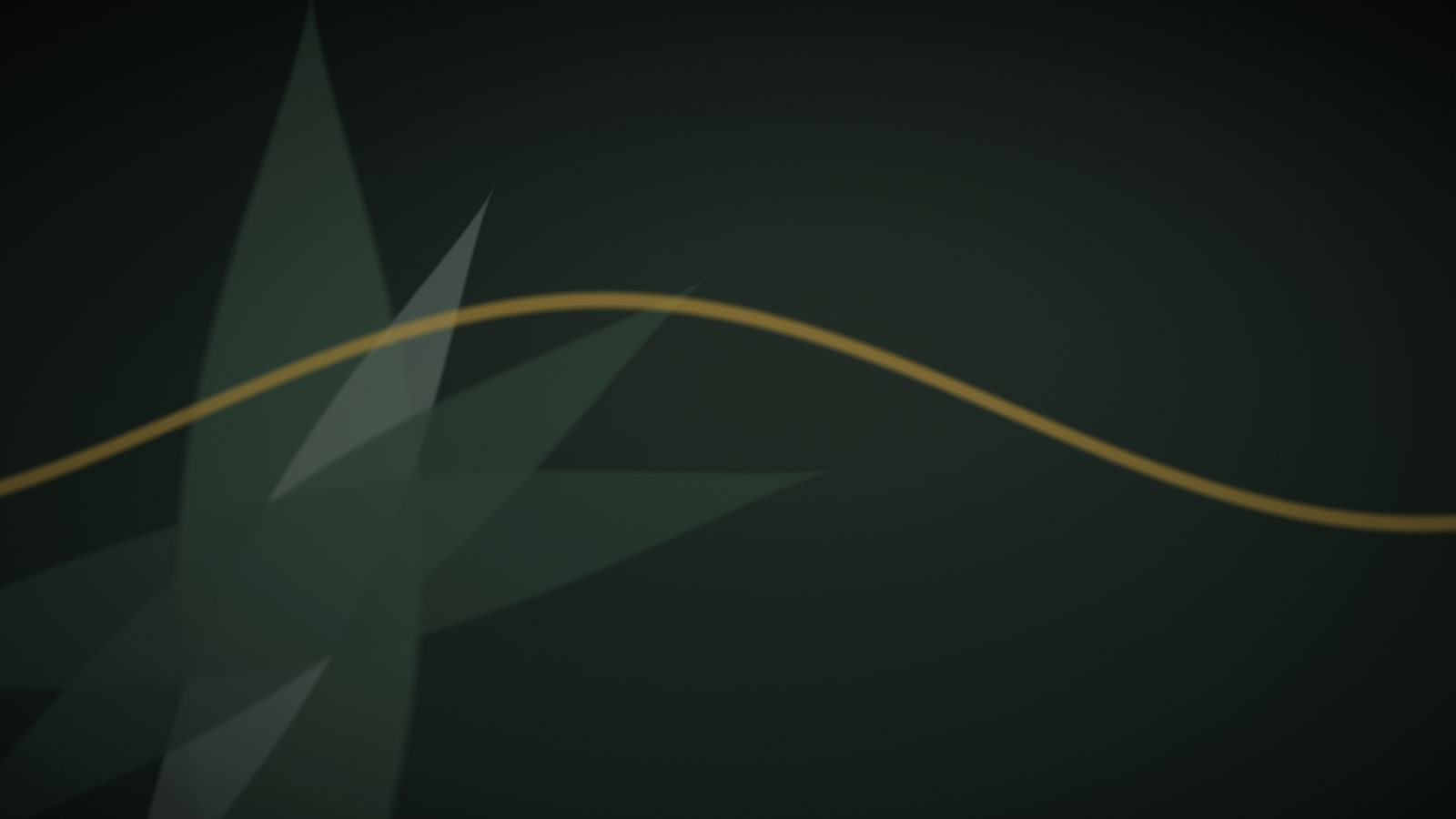 Composition abstraite végétale aux tons vert profond et or — illustration de l'article « Niacinamide ou AHA : lequel pour votre peau ? » | NOPAL LIFE