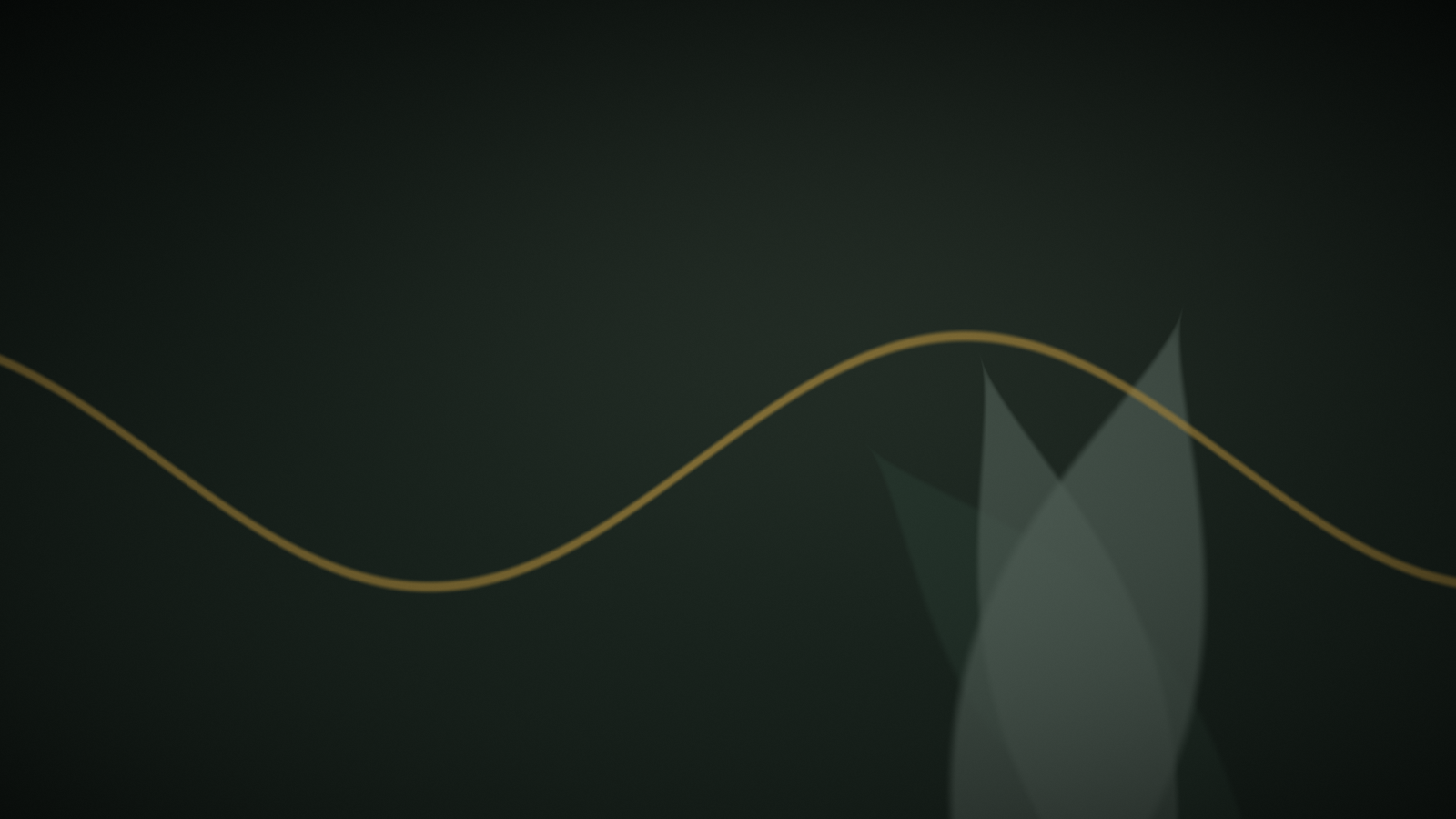 Composition abstraite végétale aux tons vert profond et or — illustration de l'article « Associer huile de rose musquée et peptides : la méthode » | NOPAL LIFE
