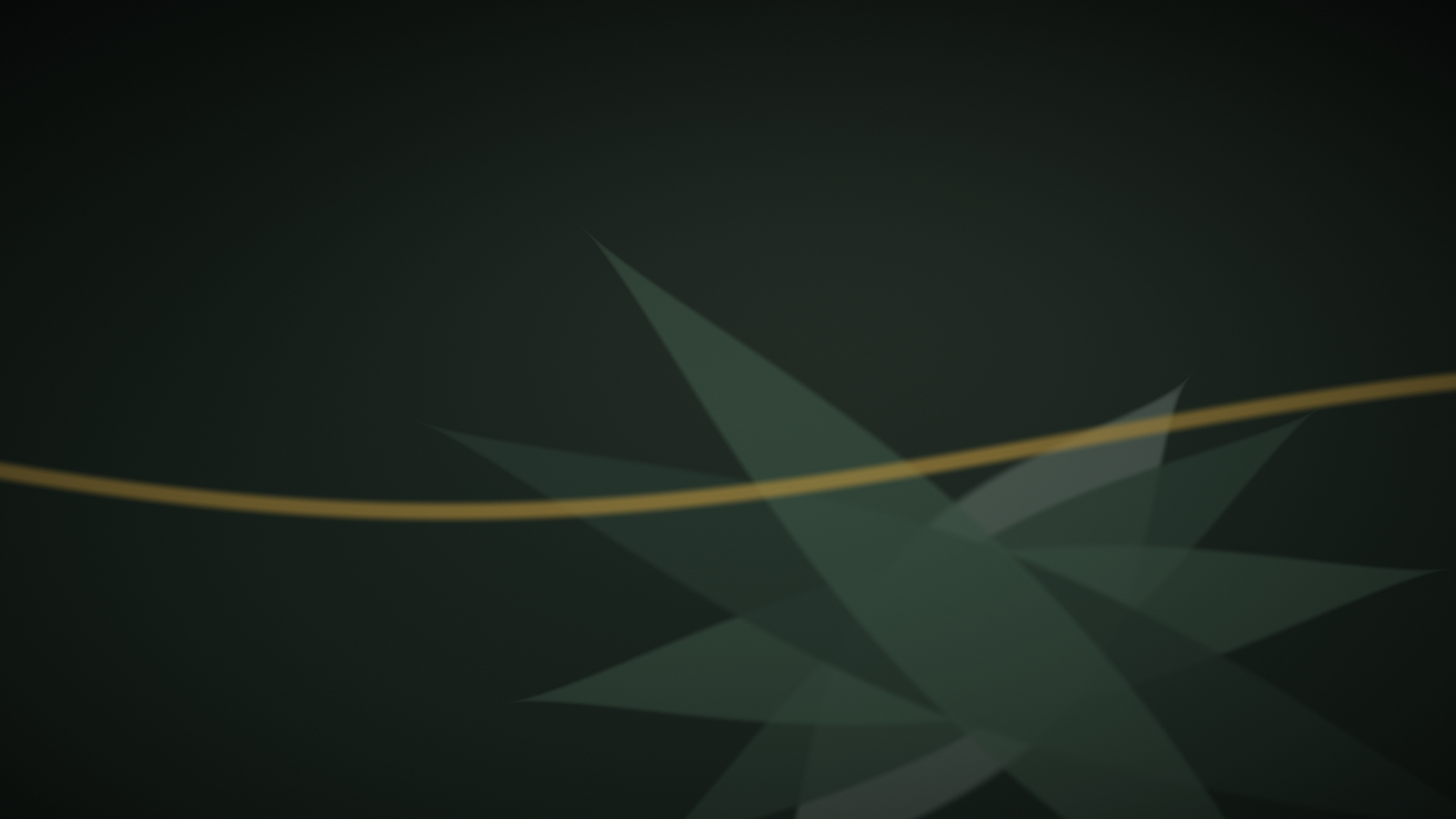 Composition abstraite végétale aux tons vert profond et or — illustration de l'article « Aloe vera ou panthénol : lequel pour votre peau ? » | NOPAL LIFE
