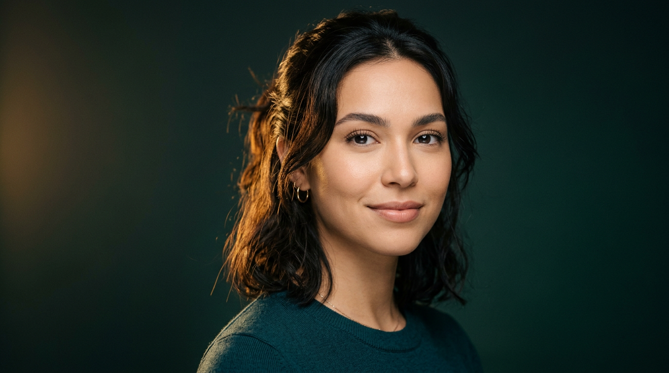 Jeune femme au visage nettoye, fini mat et pores affines