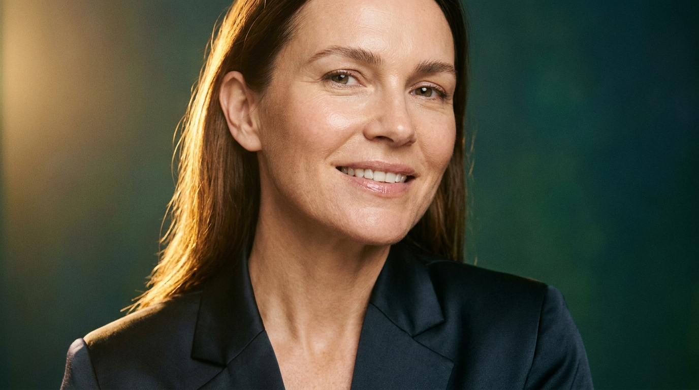 Femme a la peau ferme et lumineuse, grain de peau naturel