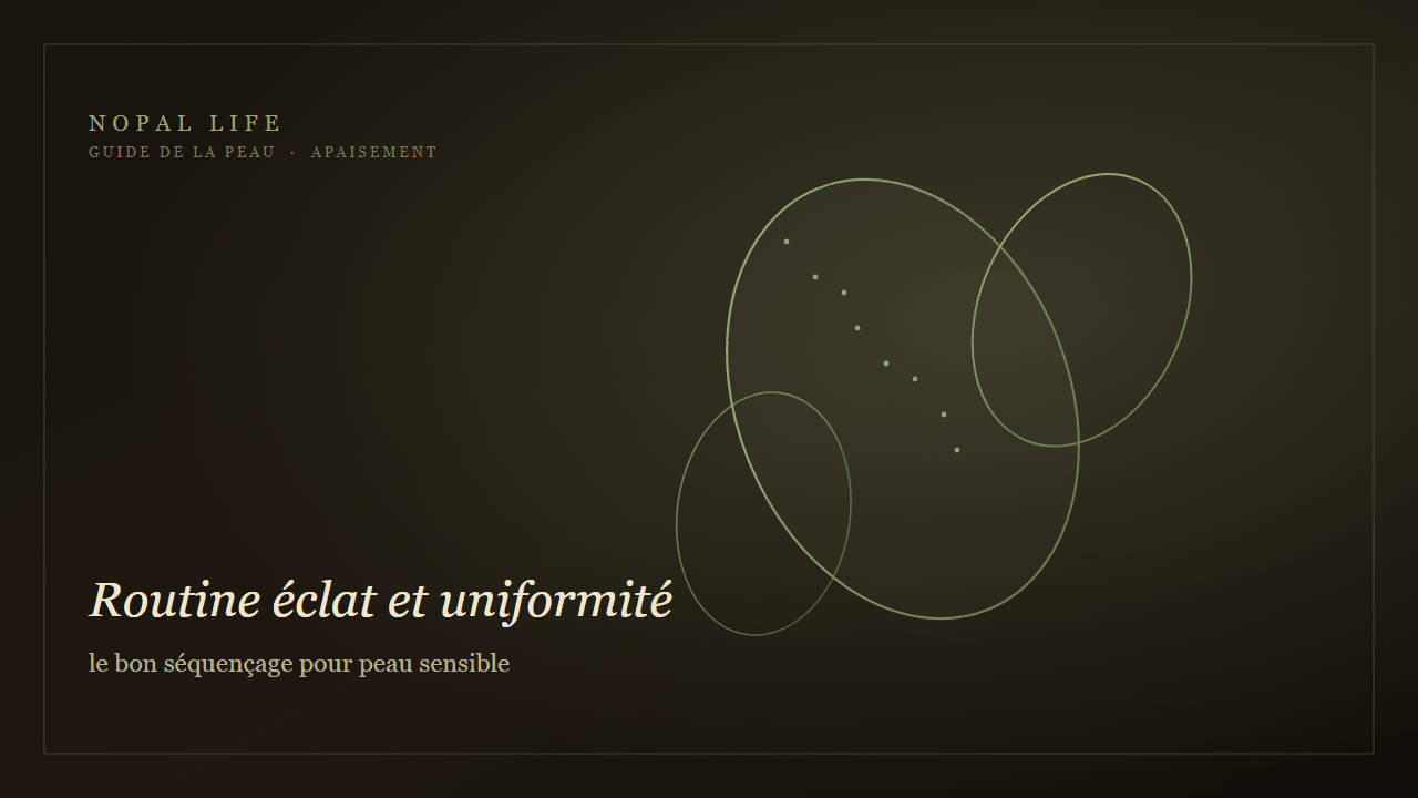 Routine éclat et uniformité : le bon séquençage pour peau sensible - Nopal Life