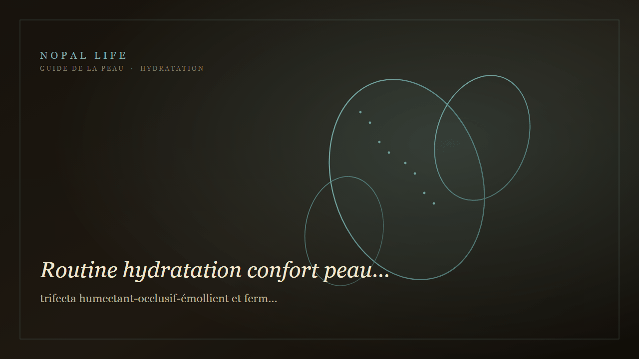 Routine hydratation confort peau mature terne : trifecta humectant-occlusif-émollient et fermeté - Nopal Life