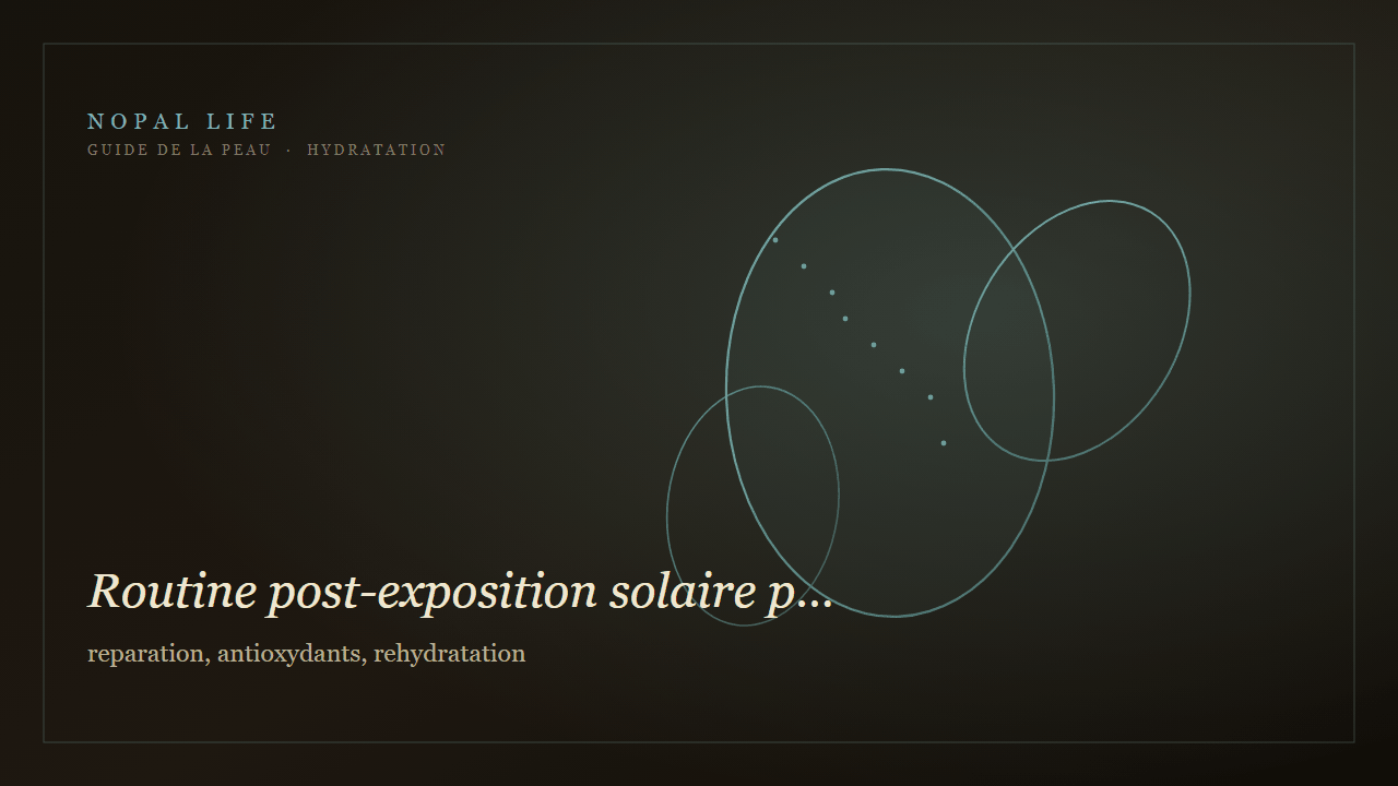 Routine post-exposition solaire peau mature : reparation, antioxydants, rehydratation - Nopal Life