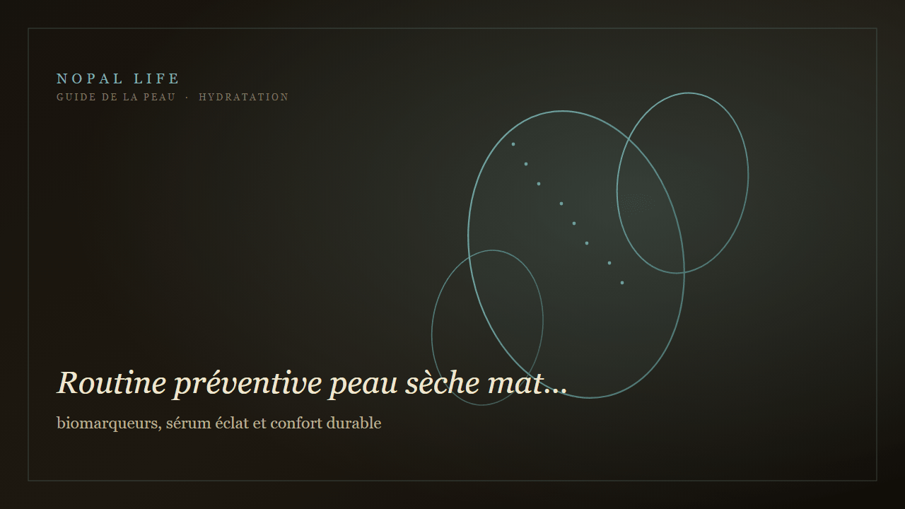 Routine préventive peau sèche mature : biomarqueurs, sérum éclat et confort durable - Nopal Life