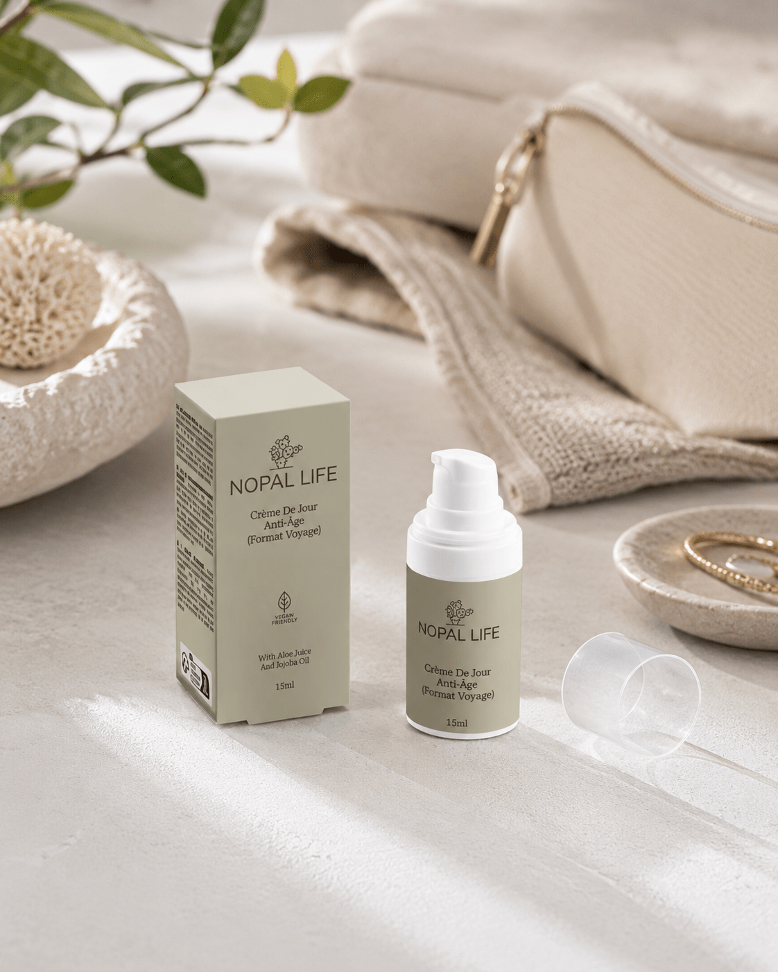 Application creme de jour aloe vera voyage – Nopal Life