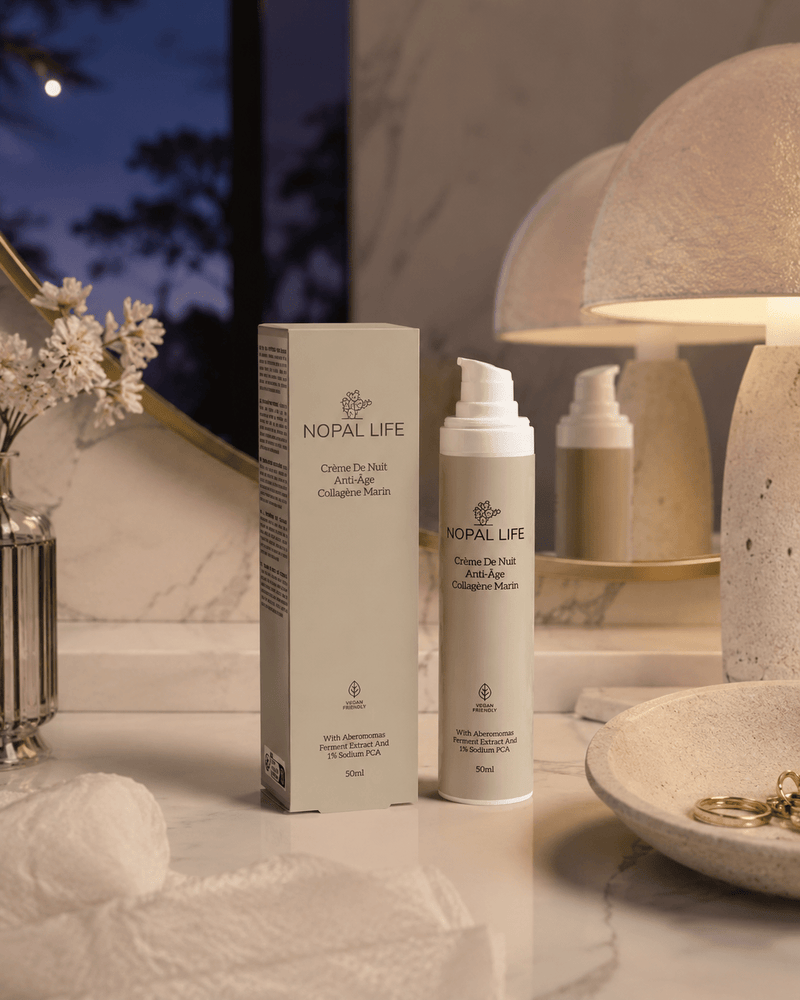 Creme nuit HA – Texture riche anti-rides – Nopal Life