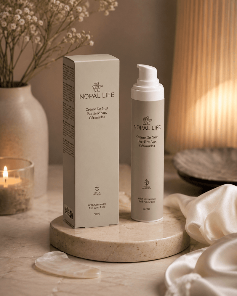 Creme de nuit reparatrice ceramides vegetaux – Produit principal – Nopal Life