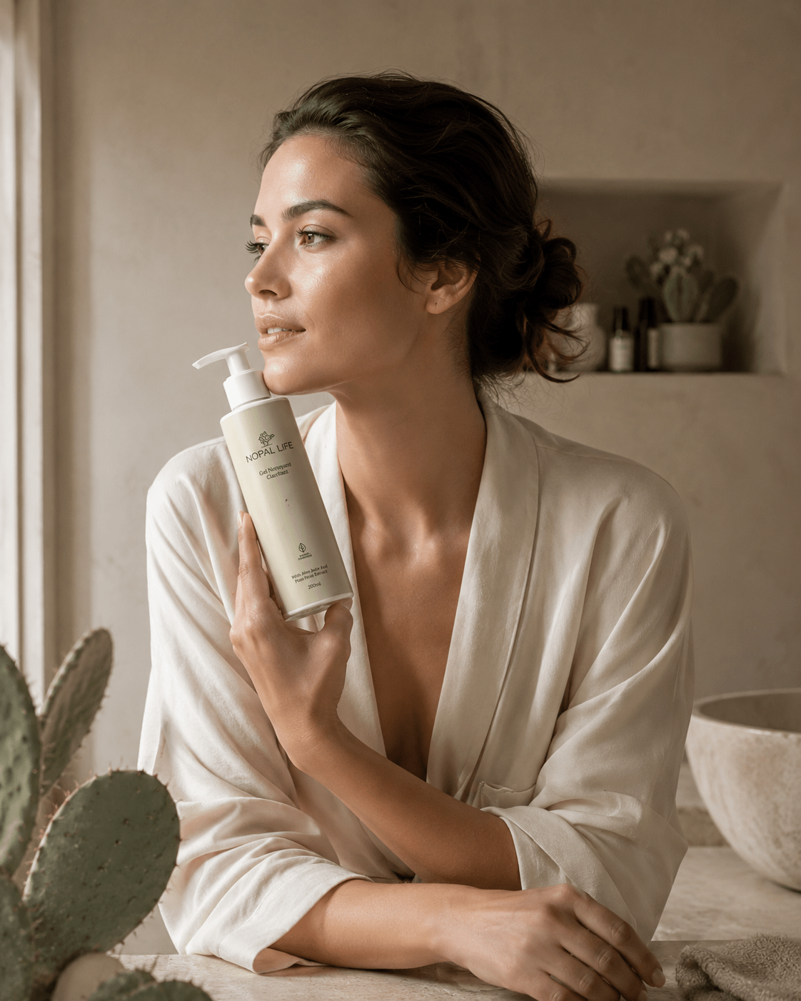 Gel nettoyant aloe vera – Peau purifiee et equilibree – Nopal Life