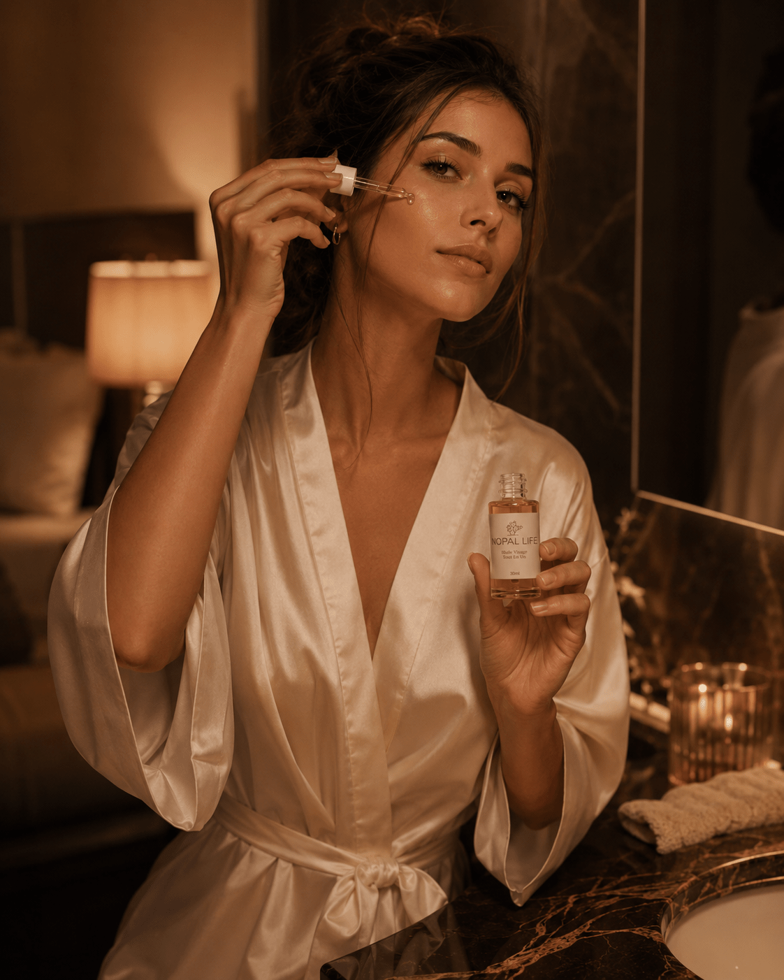 Huile visage vitamine E – Peau nourrie et protegee – Nopal Life