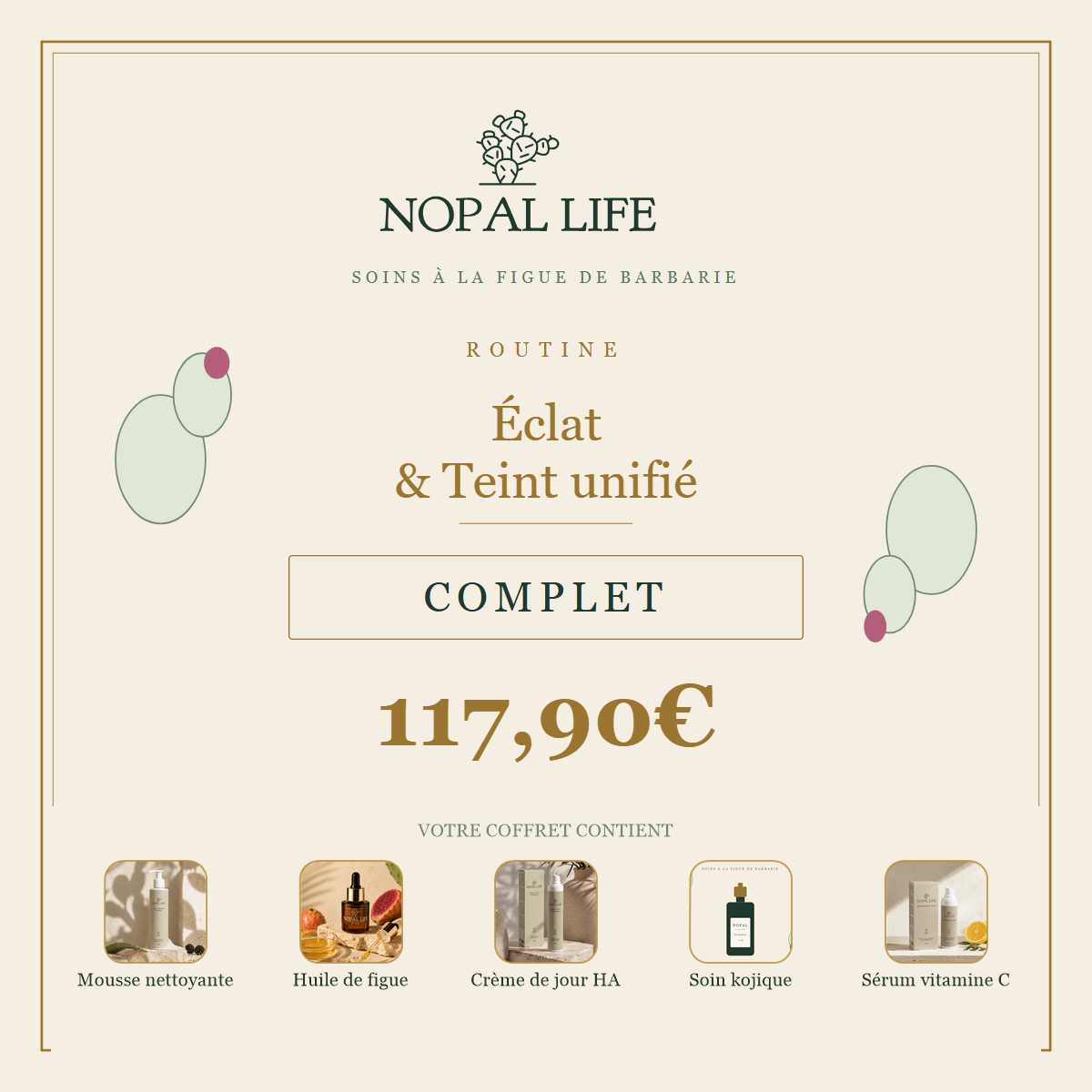Routine Eclat & Teint unifie - Complet - composition en visuels