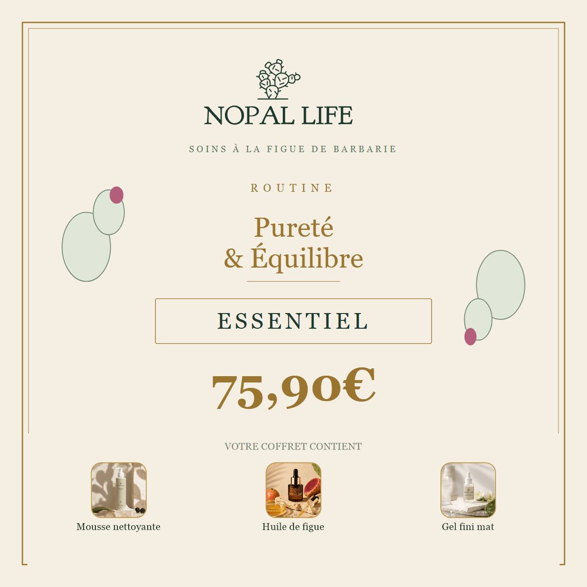 Routine Purete & Equilibre - Essentiel - composition en visuels