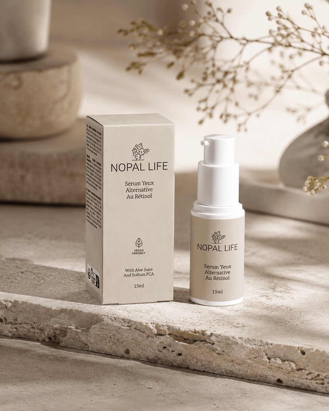 Serum yeux – Ingredients vitalisants anti-fatigue naturels – Nopal Life