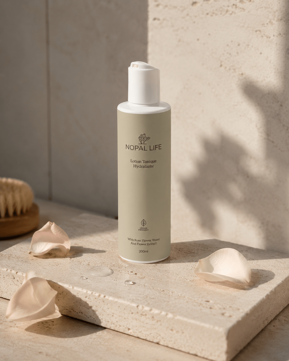 Tonique eau de rose et acide lactique – Teint unifie – Nopal Life